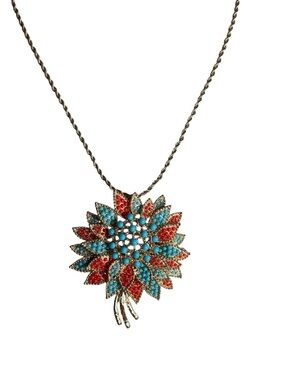 Large new floral necklace